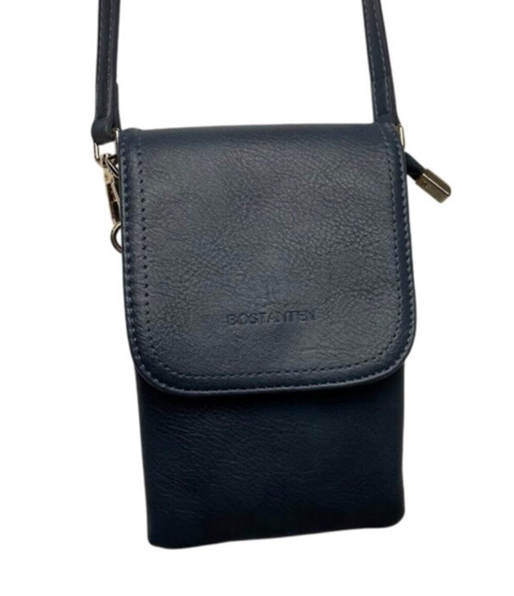 BOSTANTEN Leather Small Crossbody Bag Midnight Blue Wallet Cell‎ Phone Bag